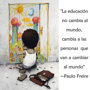 la educacion no cambia al mundo